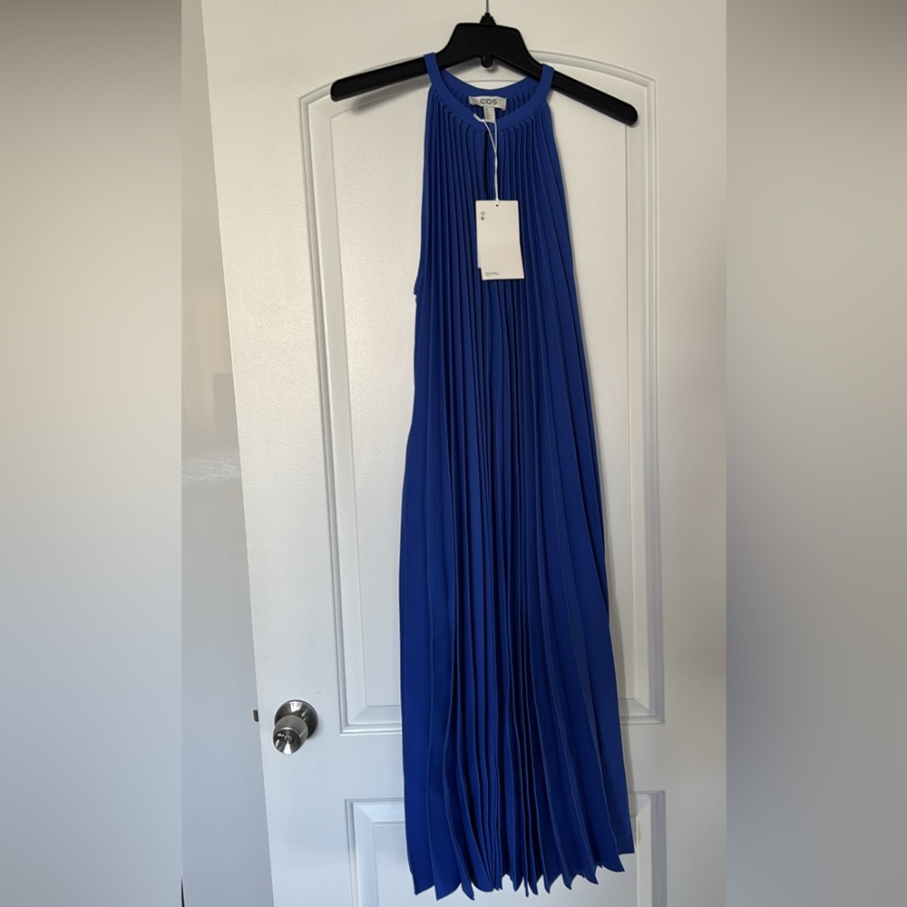 Size 8 Blue COS dress w/pockets